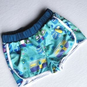 Urban Smalls Girls Camper Van Athletic Shorts